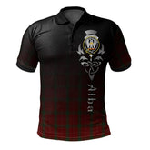 Clan Carruthers Tartan Polo Shirt - Alba Celtic Style KN98 Carruthers Tartan Tartan Polo